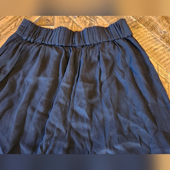 Madewell Crinkled Crepe Black Pull On Crop Pants Size XS - Picture 8 of 10